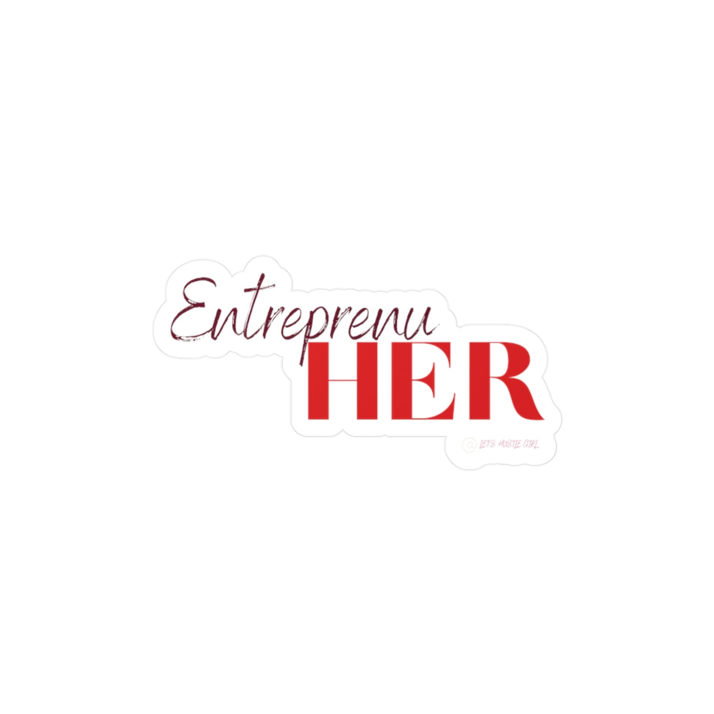 Woman Entreprenuer Kiss-Cut Vinyl Decal Sticker